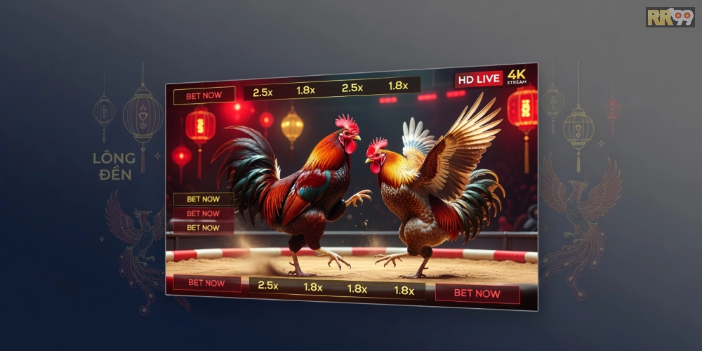 Minh họa giao diện xem đá gà trực tiếp trên nền tảng 69vn với hình ảnh sắc nét và giao diện thân thiện