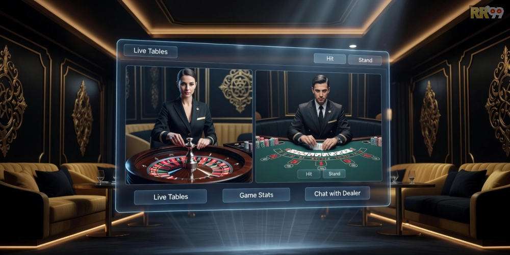 Khái niệm casino live house 69vn được minh họa qua giao diện sòng bạc trực tuyến hiện đại
